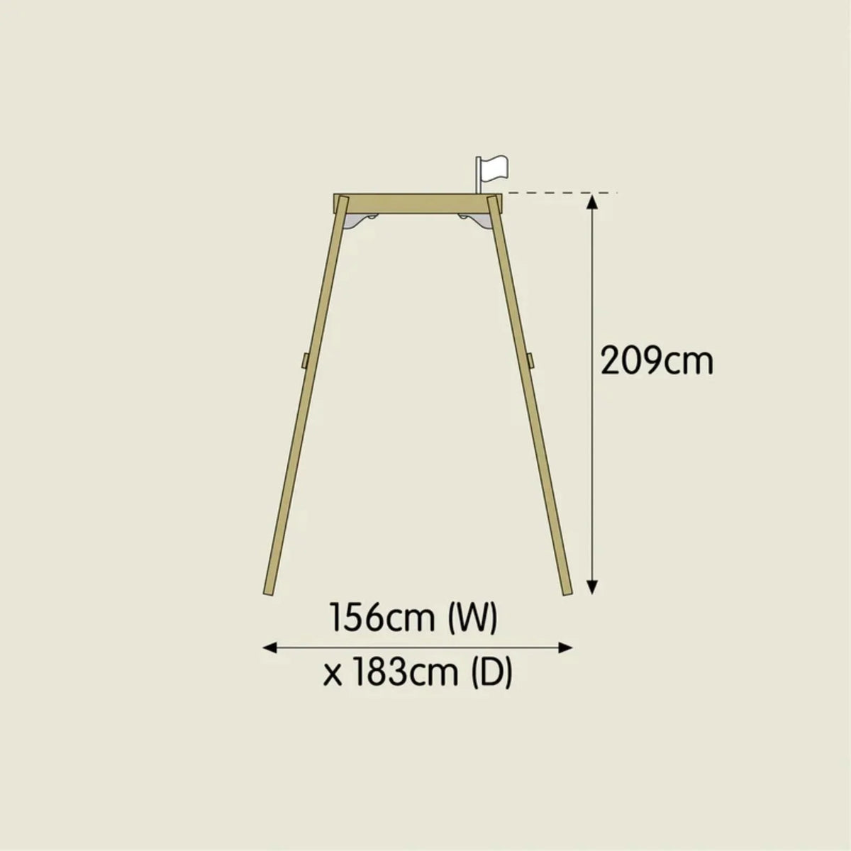 TP Forest Wooden Single Swing