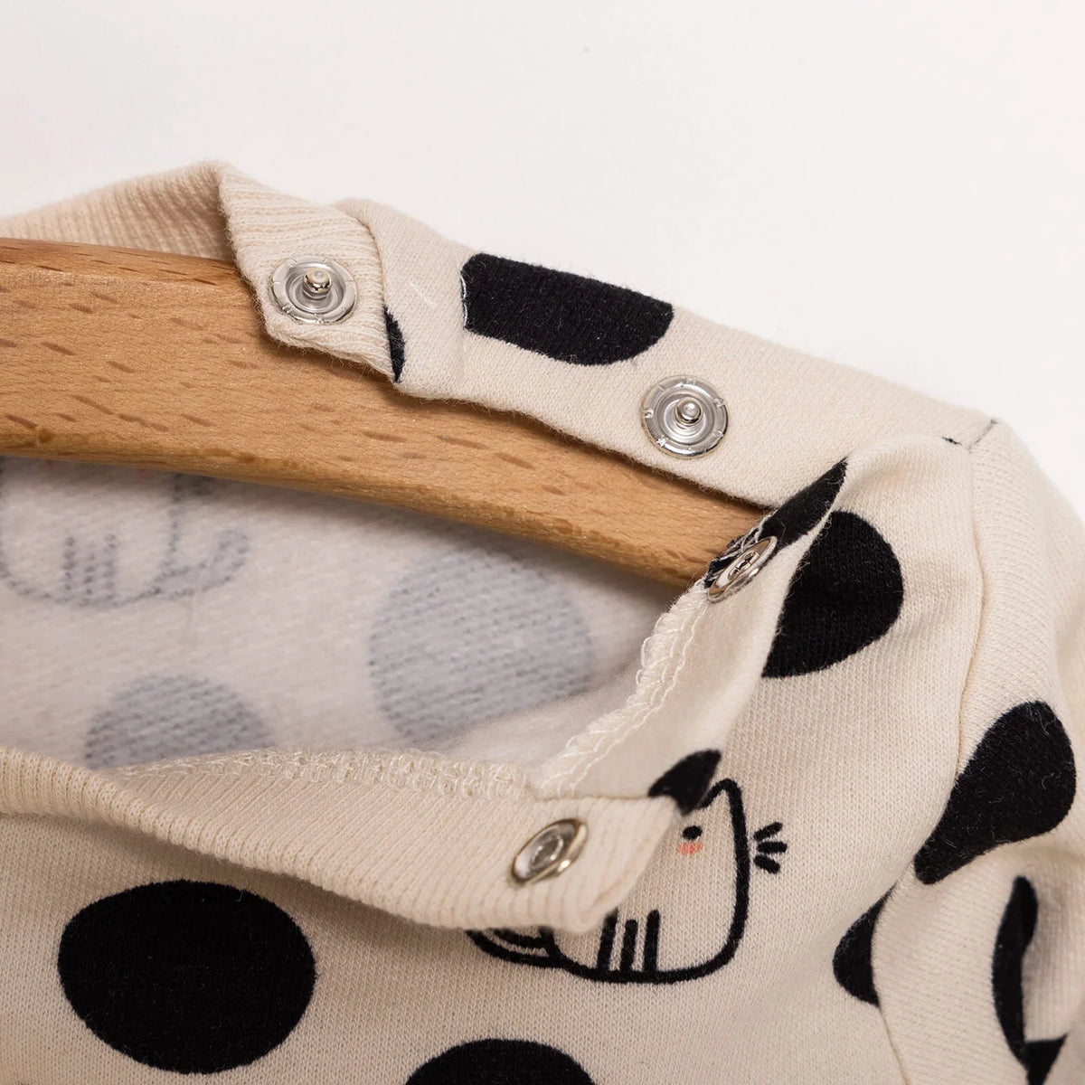 HelloBaby Cat and Polka Dot Brushed Baby Sweatshirt (6 Months to 5 Years)