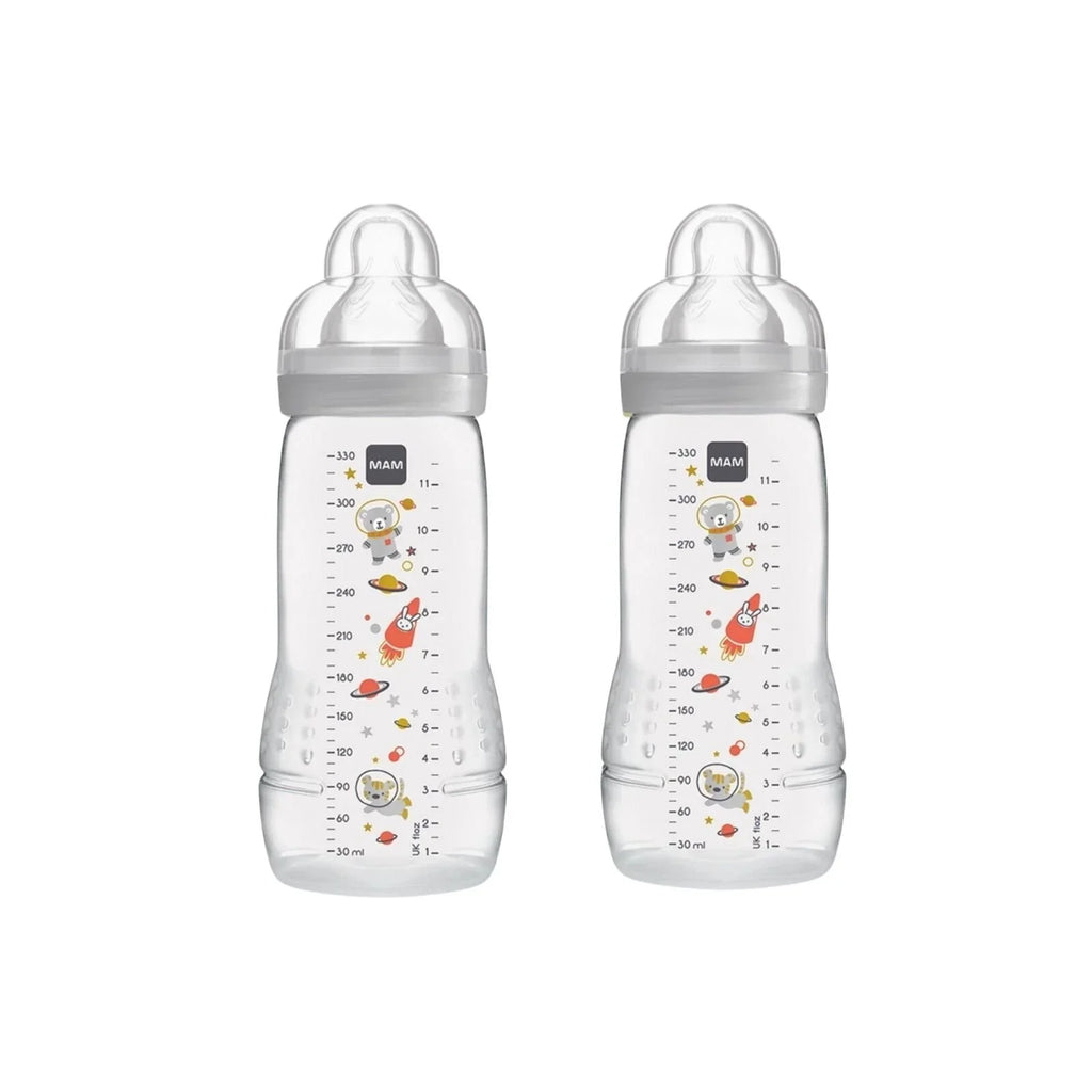 MAM Easy Active Bottle 330ml Unisex Pack of 2 Assorted
