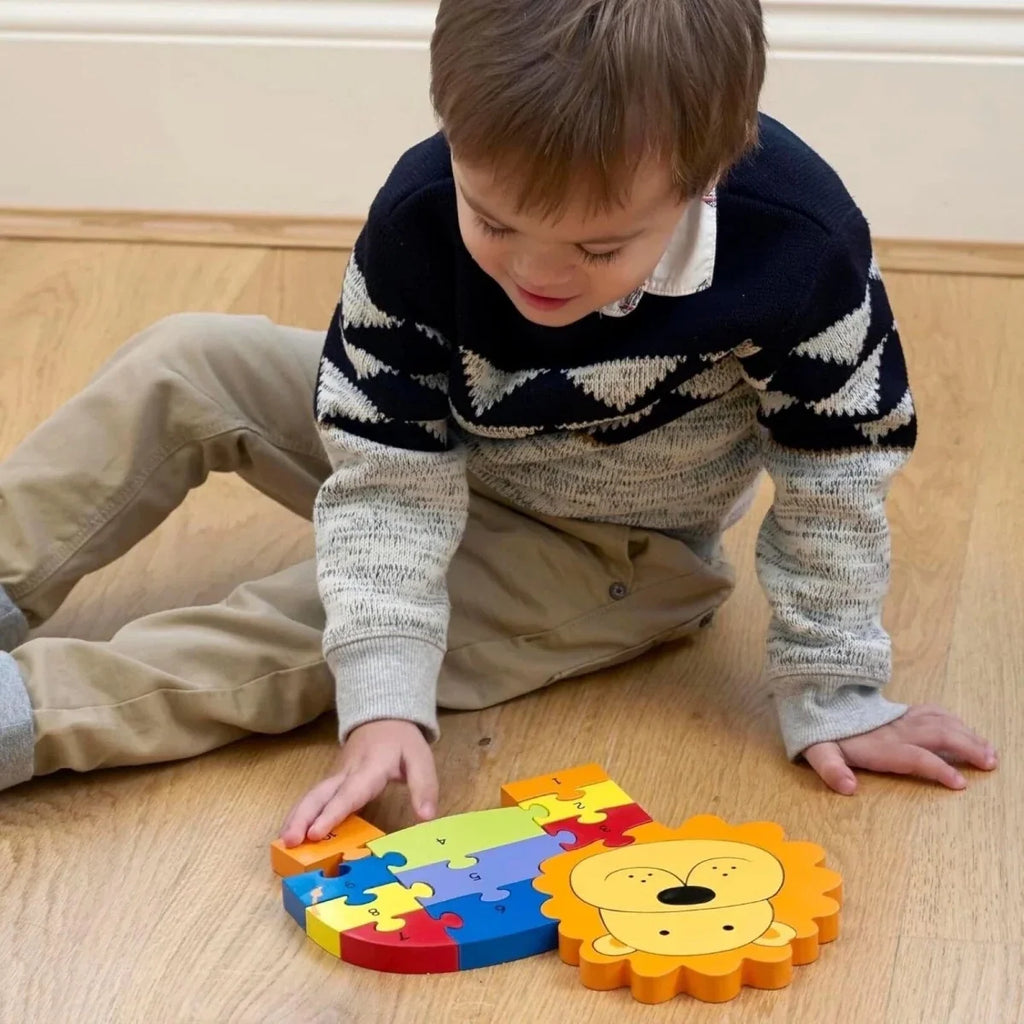 Orange Tree Toys Lion Number Puzzle