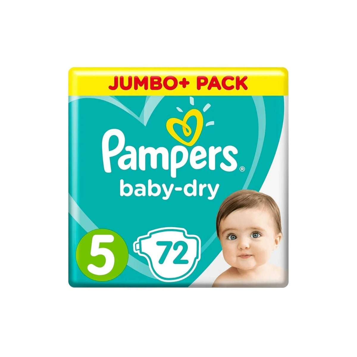 Pampers Baby Dry Size 5 Jumbo Pack - 72 nappies