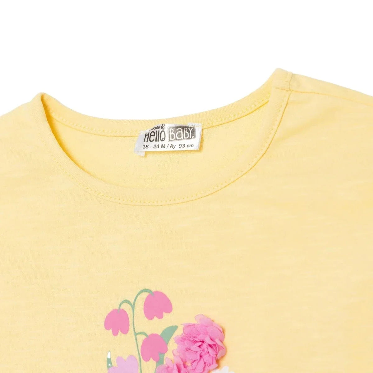 HelloBaby Short Sleeve Baby Top & Leggings Set (6-9 Months to 4-5 Years) - Yellow