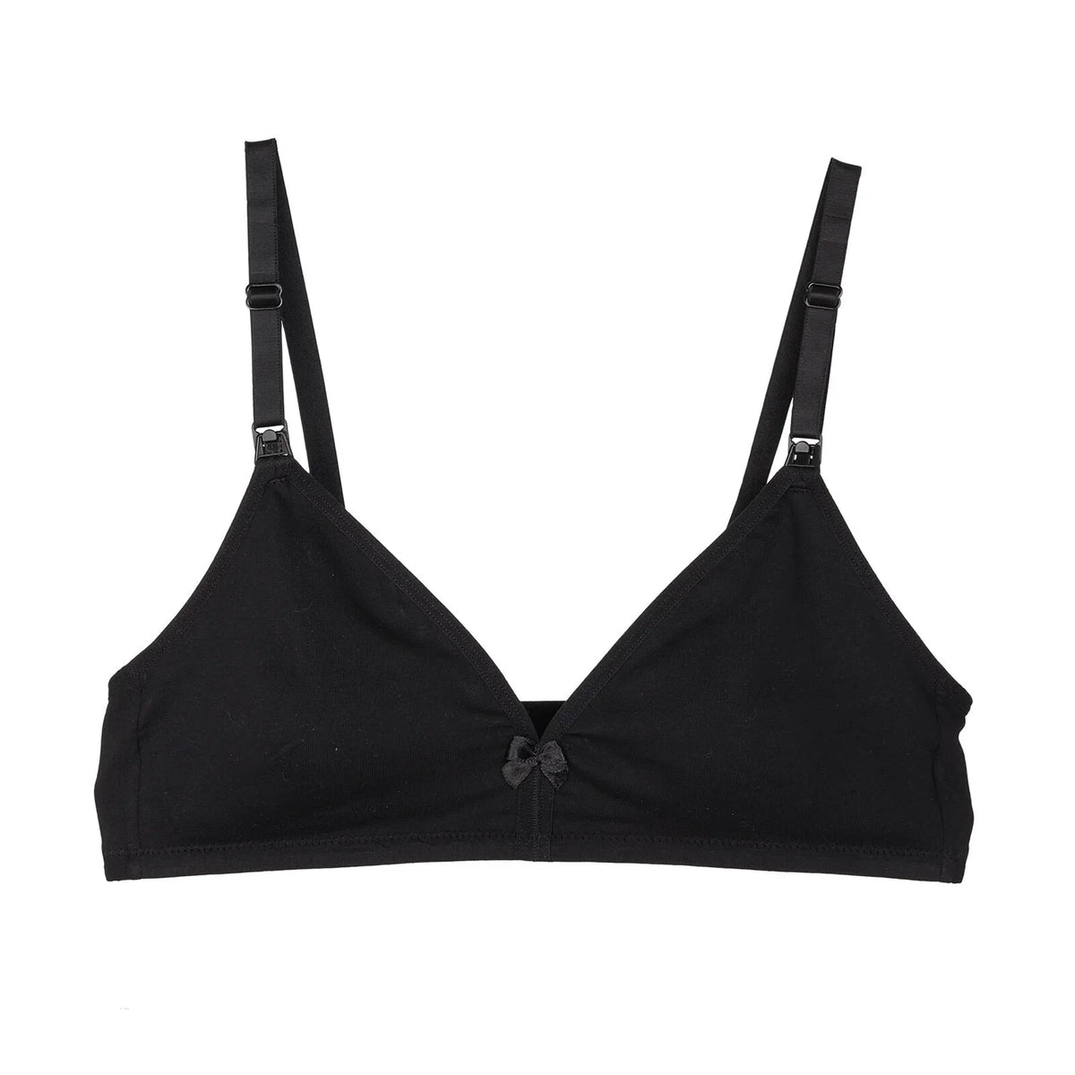 Baby Mom Bow Detail Women's Jersey Non-Padded Nursing Bra