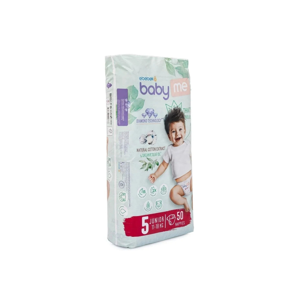 baby me Junior Size 5 - 50 nappies