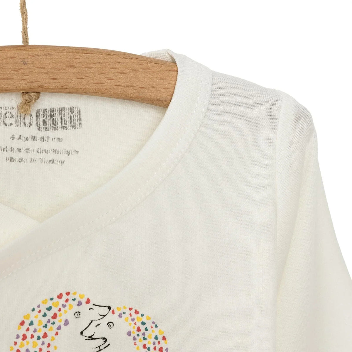 HelloBaby Envelope Neck Long Sleeve Baby Bodysuit (Newborn to 9 Months)