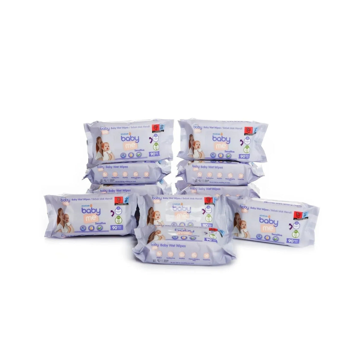 baby me Sensitive Baby Wipes 12x90 pcs