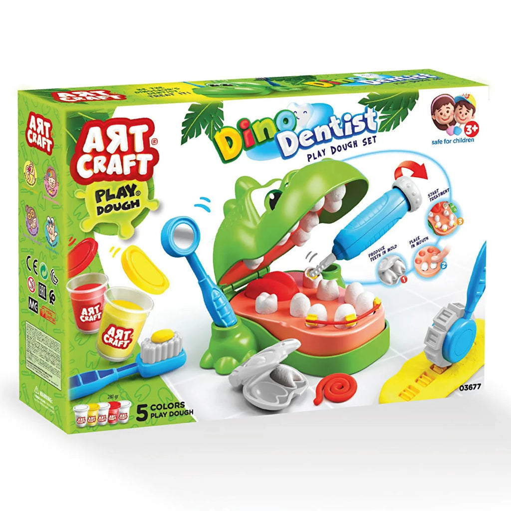 Artcraft Dino Dentist Play Dough Set