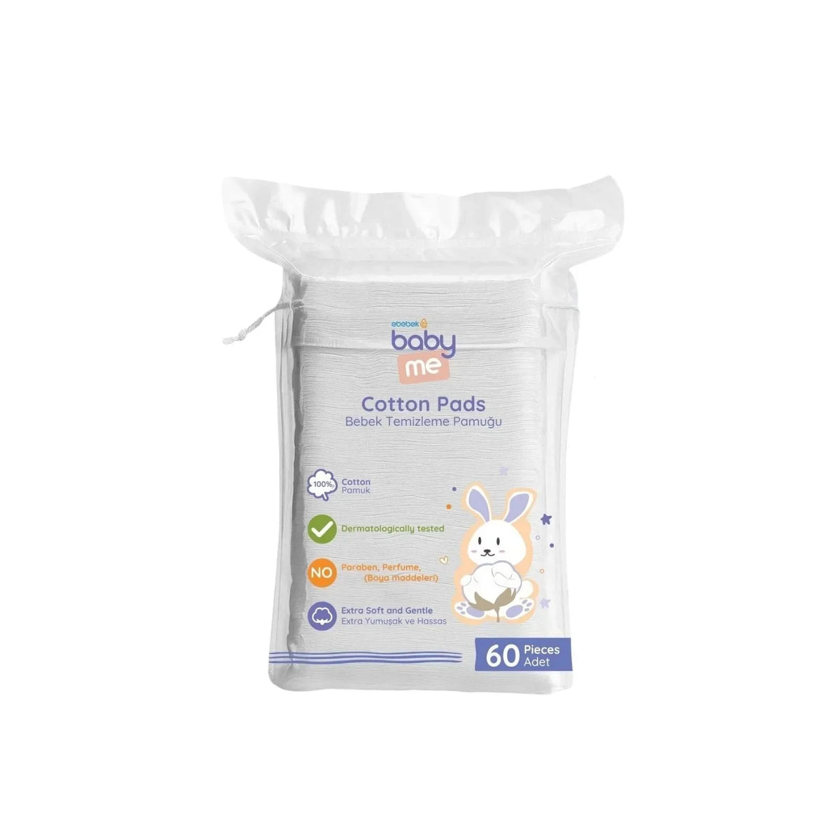 baby me Baby Cleaning Cotton Pads 60 pcs