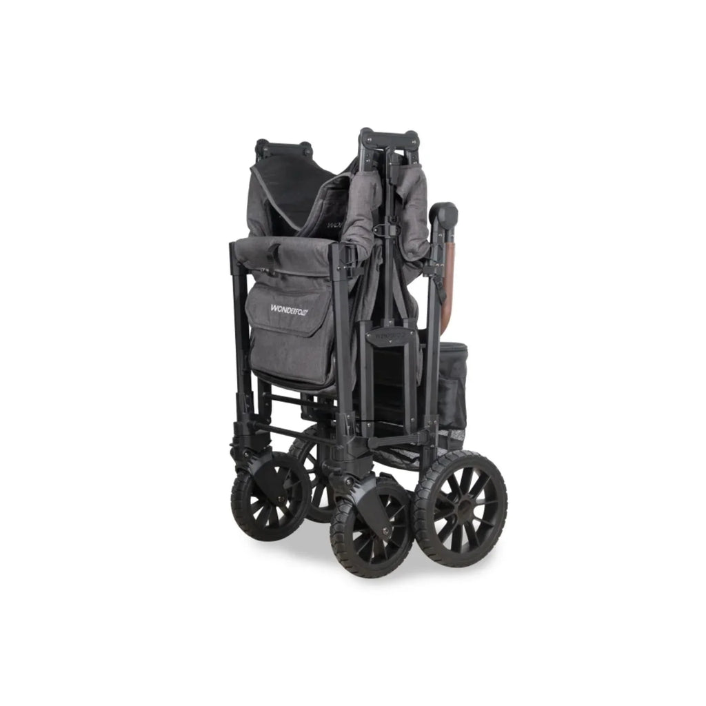 Wonderfold W2 Luxe Pro Stroller Wagon - Charcoal Grey
