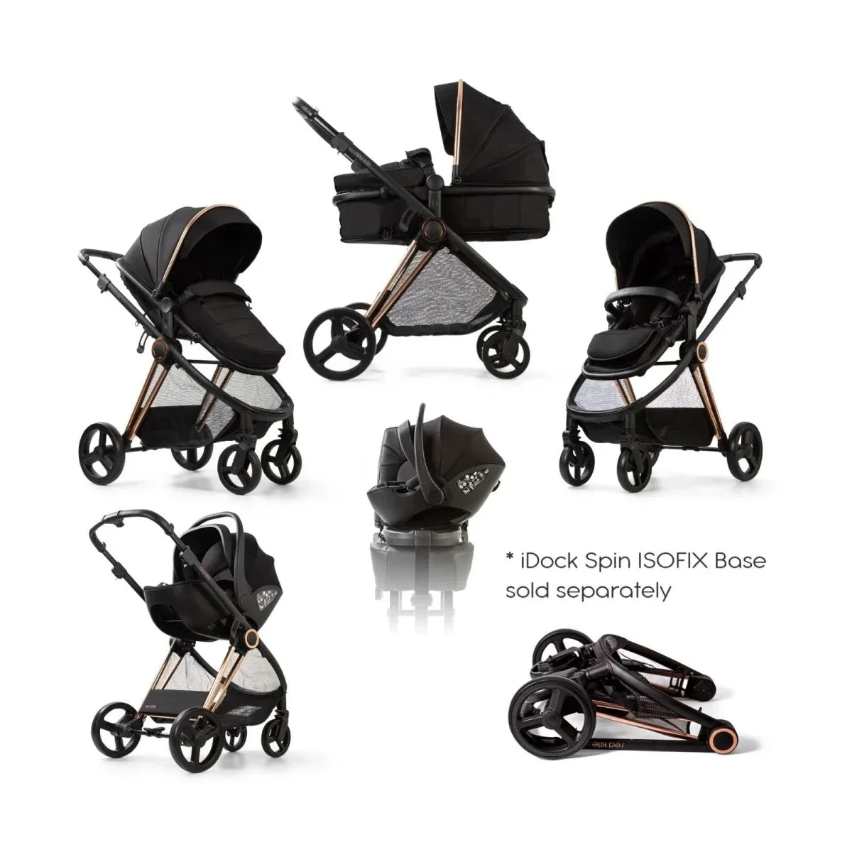 Red Kite Push Me Pace i-Size 2-in-1 Neo Travel System - Amber