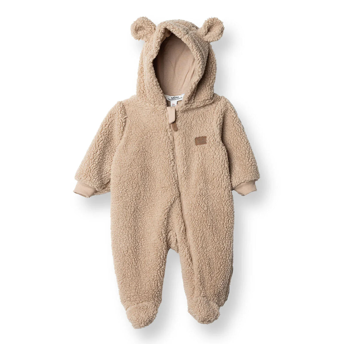 Midimod Hooded Soft Fleece Baby Pramsuit with Feet (3 Months to 12 Months)