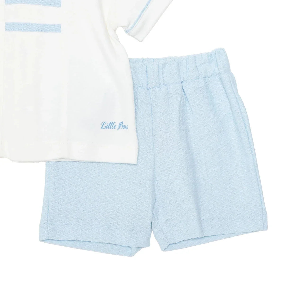 Bebetto Short Sleeve Baby T-Shirt & Shorts Set (1-3 Months to 12 Months) - Blue