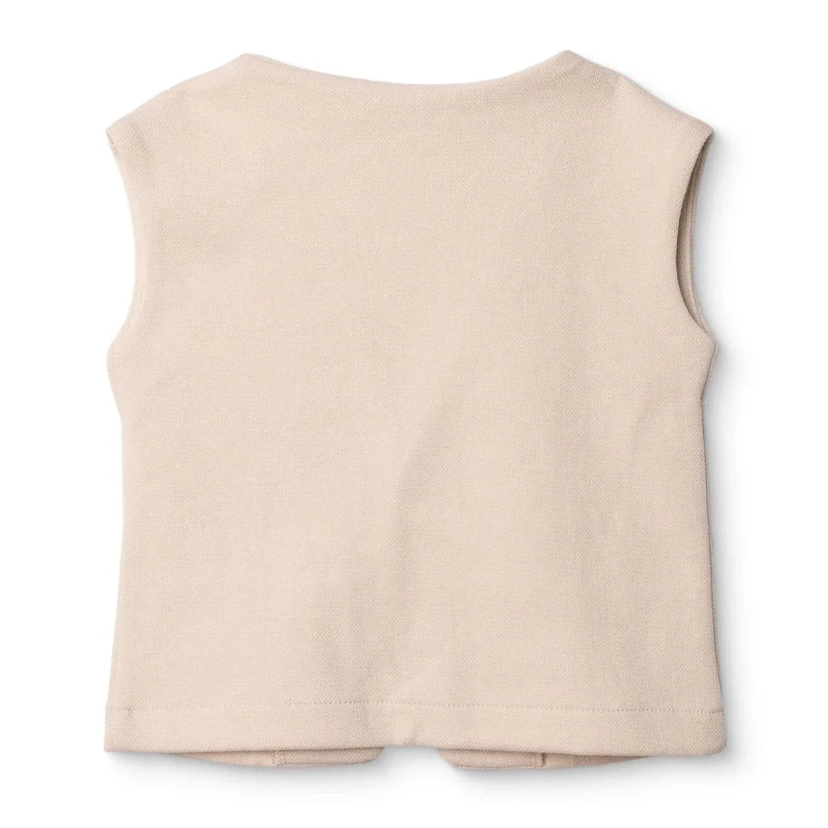 HelloBaby V-Neck Interlock Baby Gilet (6-9 Months to 4-5 Years) - Ecru