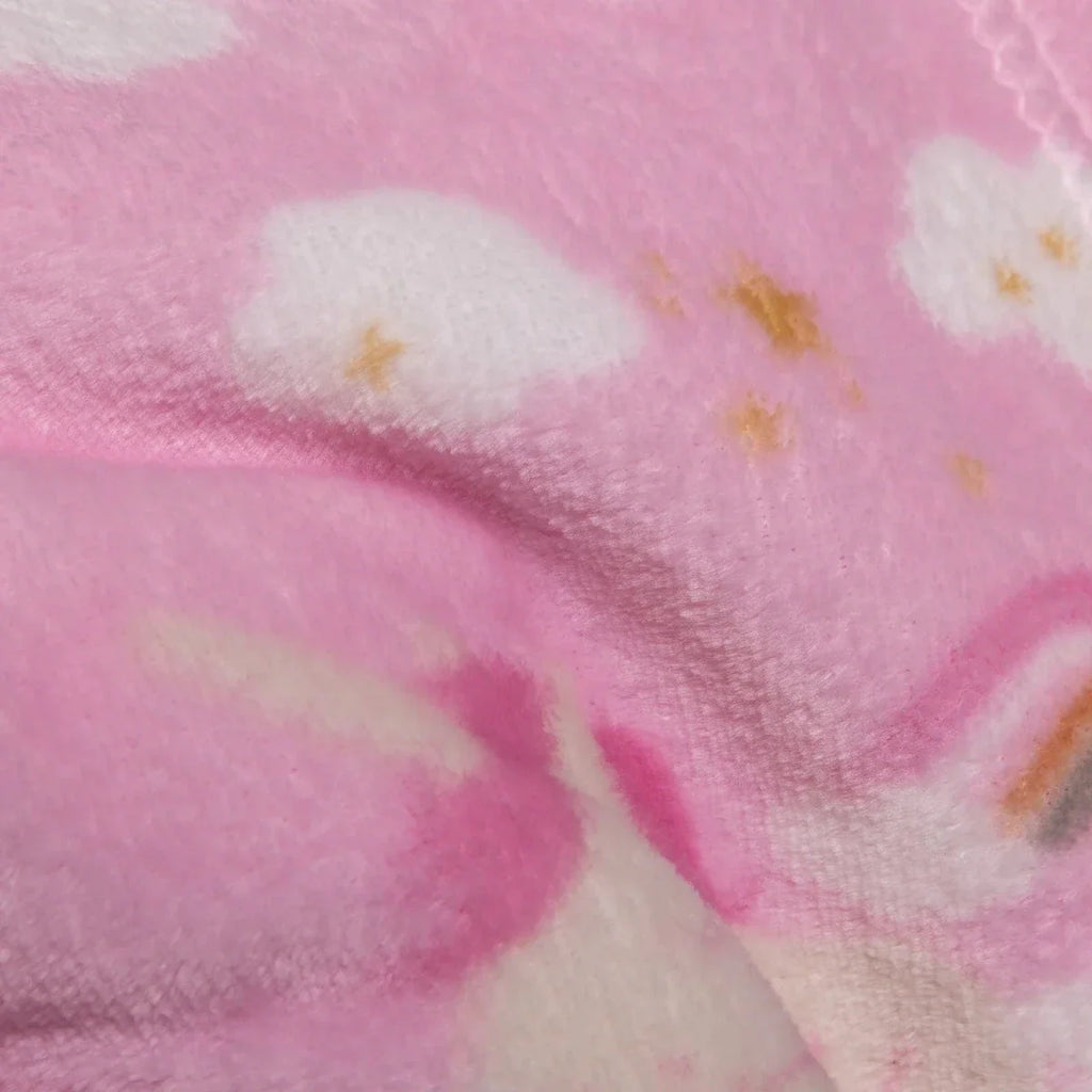 Little Dreams Unicorn Print Wellsoft Fleece Baby Blanket (90 x 110 cm)