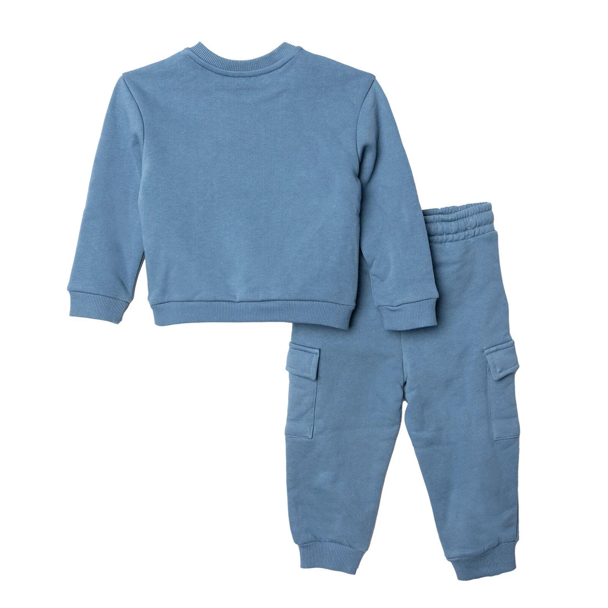 HelloBaby "Lucky Brown Bear" Slogan Brushed Back Sweat Baby Sweatshirt & Joggers Set (3-6 Months to 4-5 Years)