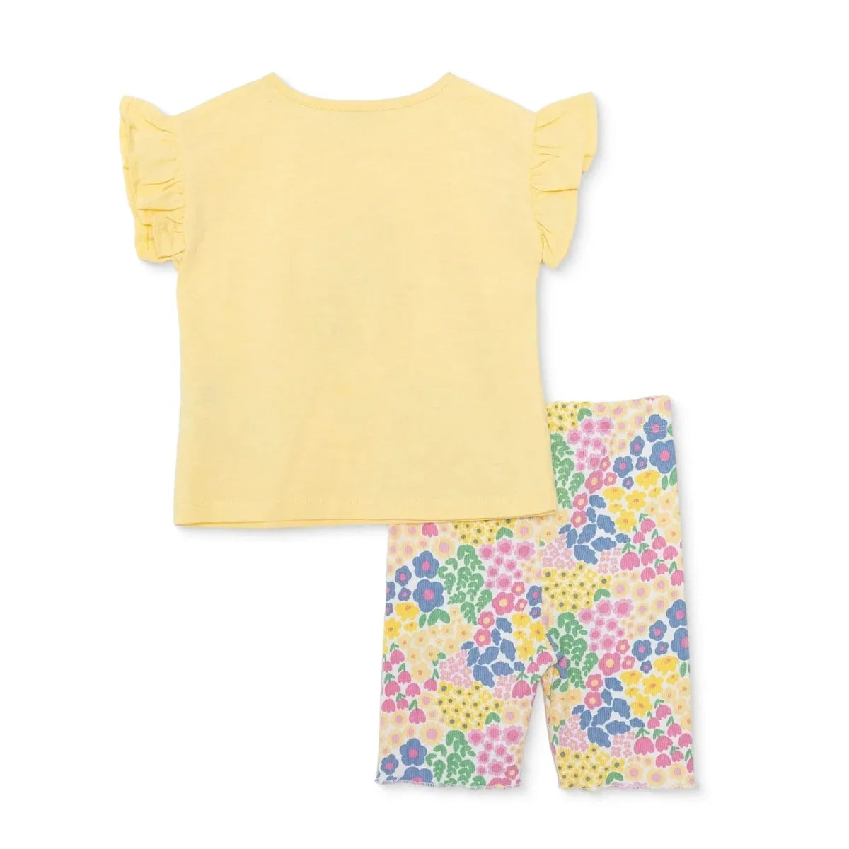 HelloBaby Short Sleeve Baby Top & Leggings Set (6-9 Months to 4-5 Years) - Yellow