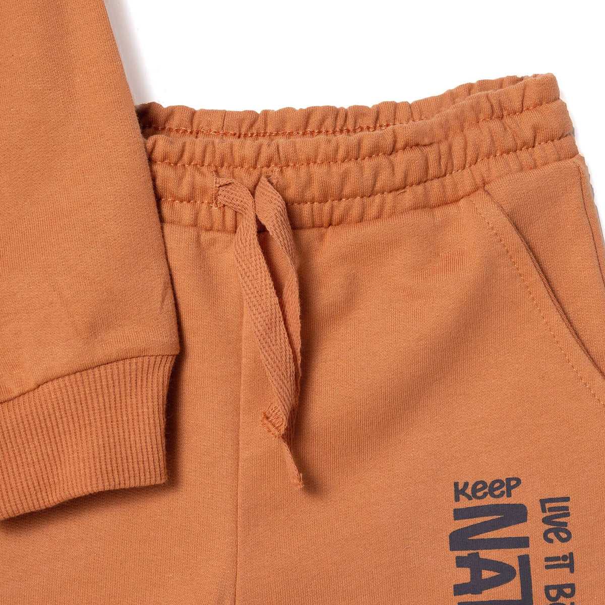 HelloBaby "Little Forest Camper" Slogan Brushed Baby Sweatshirt & Joggers Set (3-6 Months to 4-5 Years)