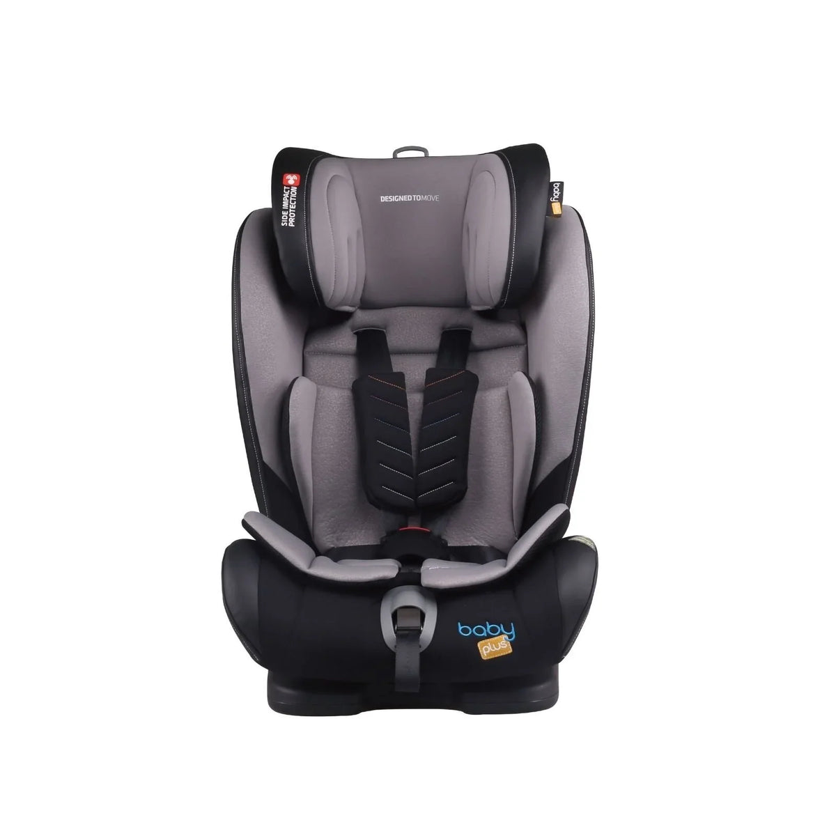 baby plus Secure Group 1/2/3 (9 Months to 12 Years) Car Seat - Grey