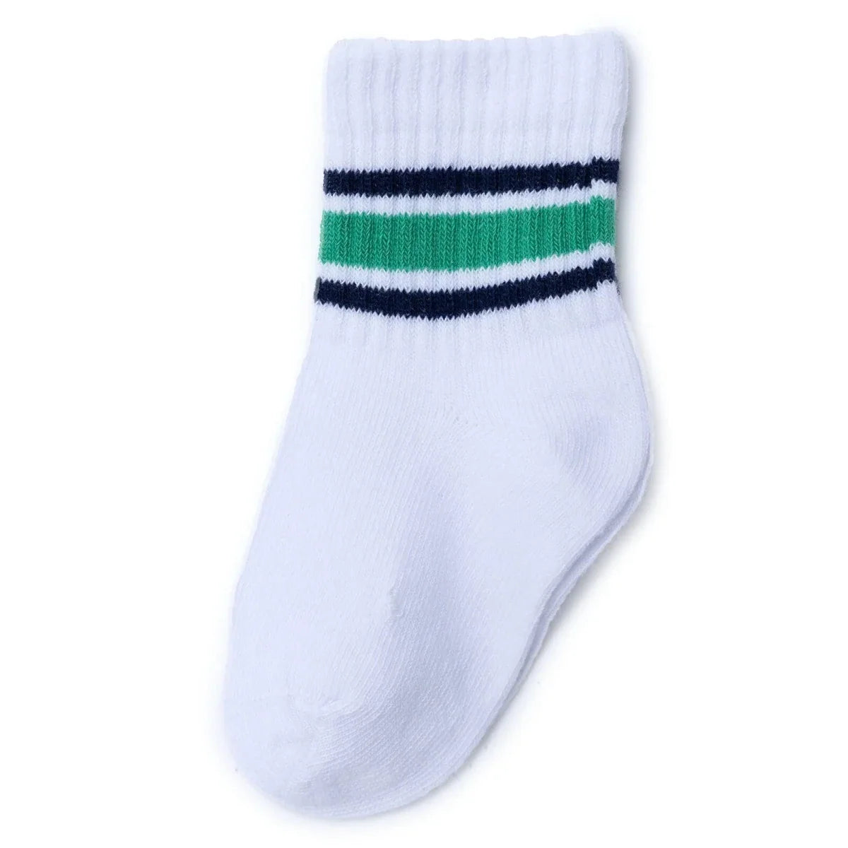 HelloBaby Striped 3 Pack Ankle Baby Socks (Newborn to 4-5 Years) - White