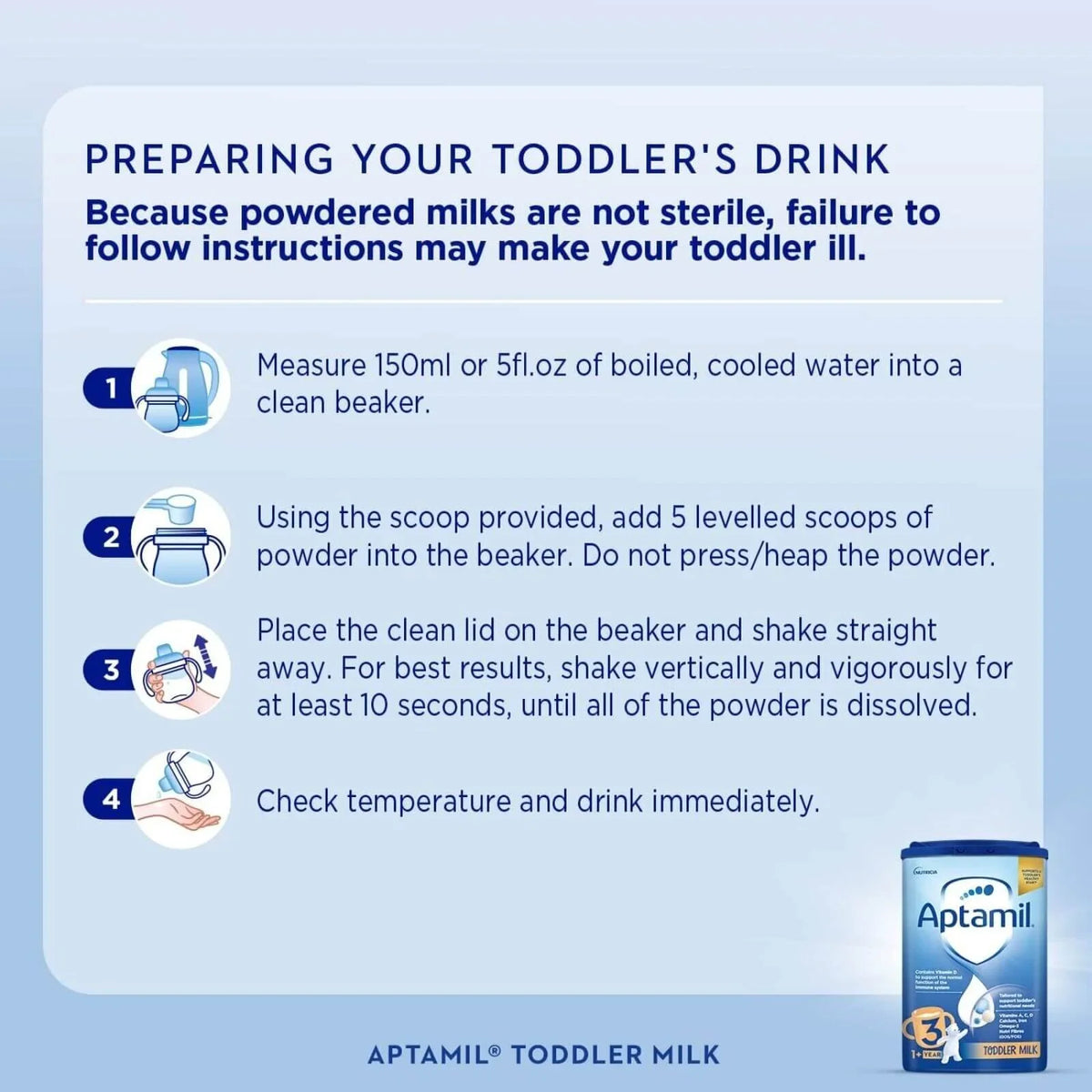 Aptamil 3 Growing Up Milk Formula 1-2 years 800g