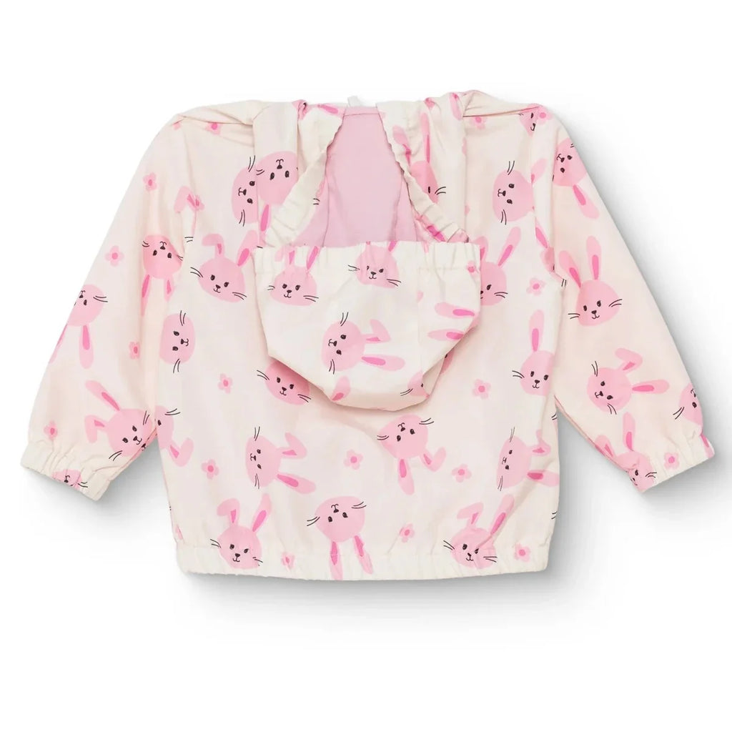 HelloBaby Hooded Printed Microfibre Baby Raincoat (9-12 Months to 4-5 Years) - Ecru Printed