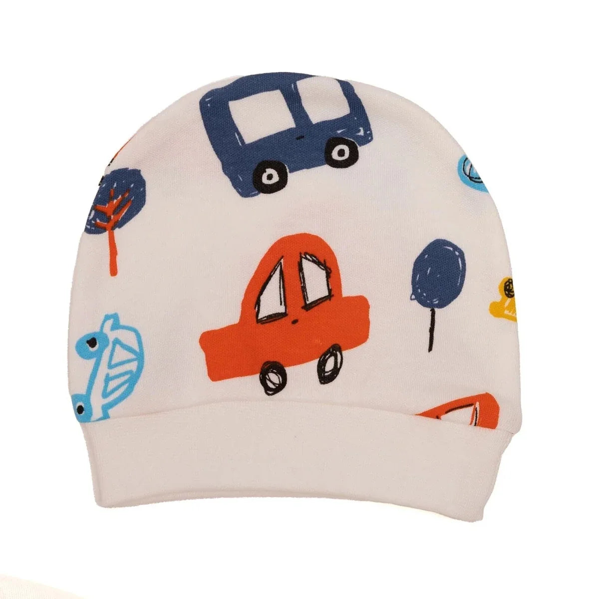 HelloBaby Vehicle Print Baby Hat, Vest & Bottoms Set (Newborn to 6 Months)