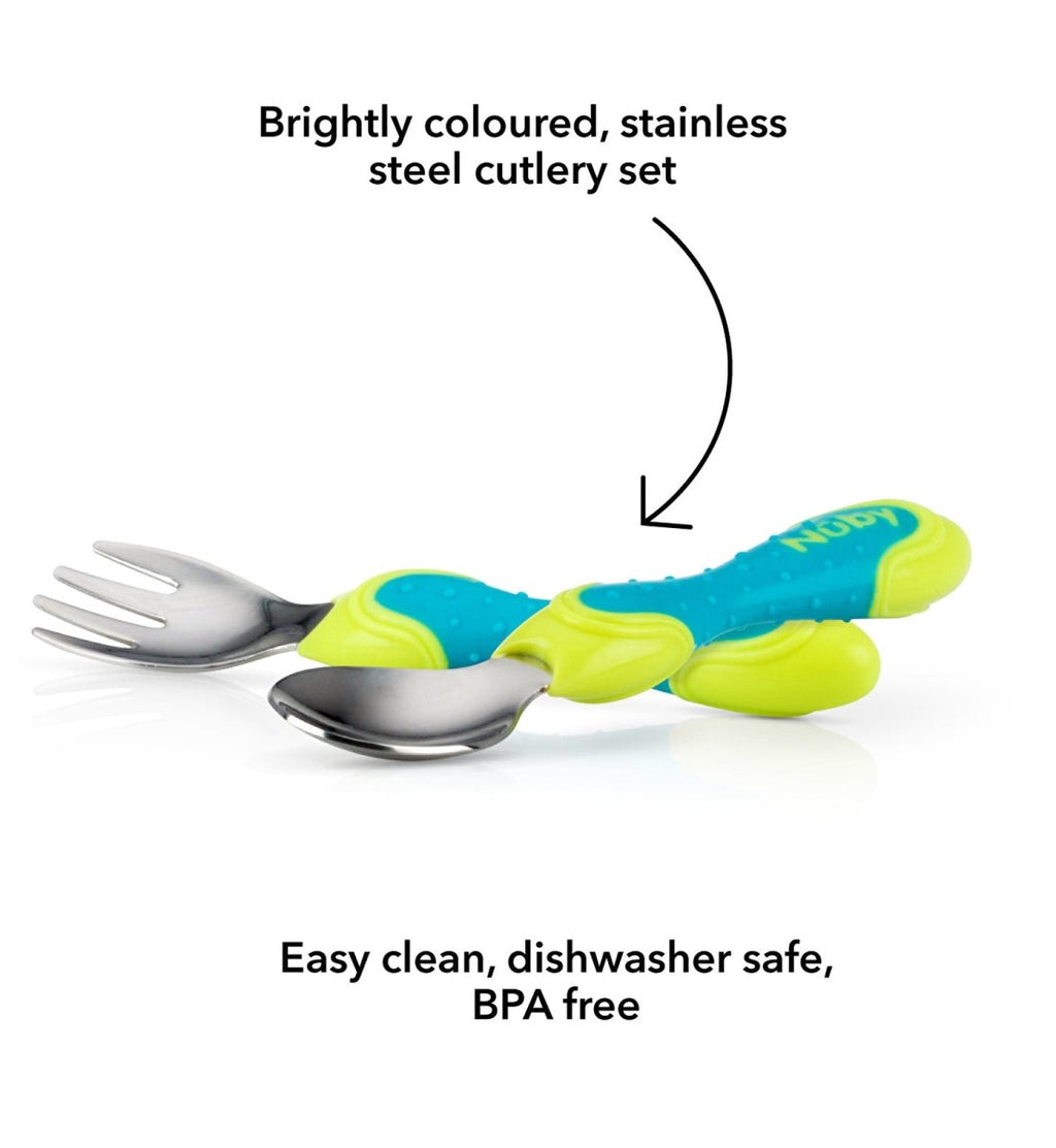 Nuby Stainless Steel Cutlery