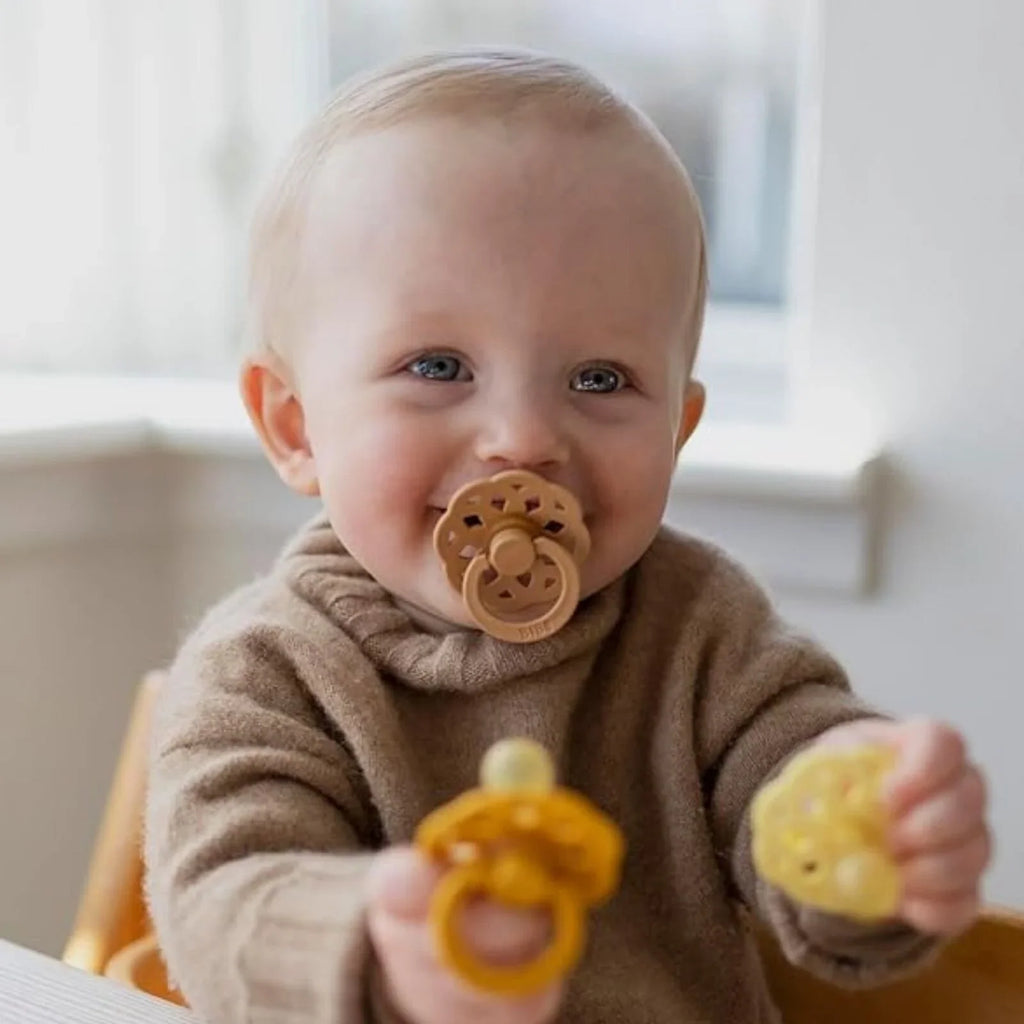 BIBS Boheme Soothers 0-6 months Pack of 2 - Woodchuck & Blush