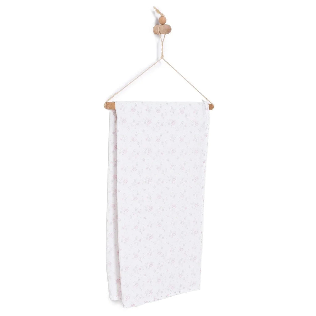 Little Dreams House Print Muslin Baby Blanket (100 x 110 cm) - Pink