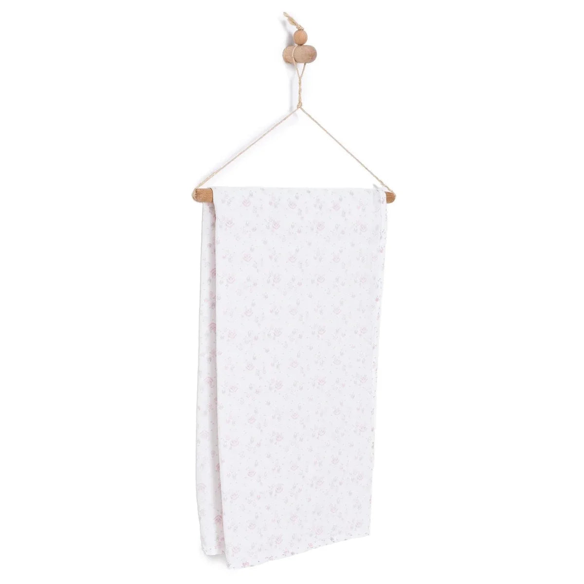 Little Dreams House Print Muslin Baby Blanket (100 x 110 cm) - Pink