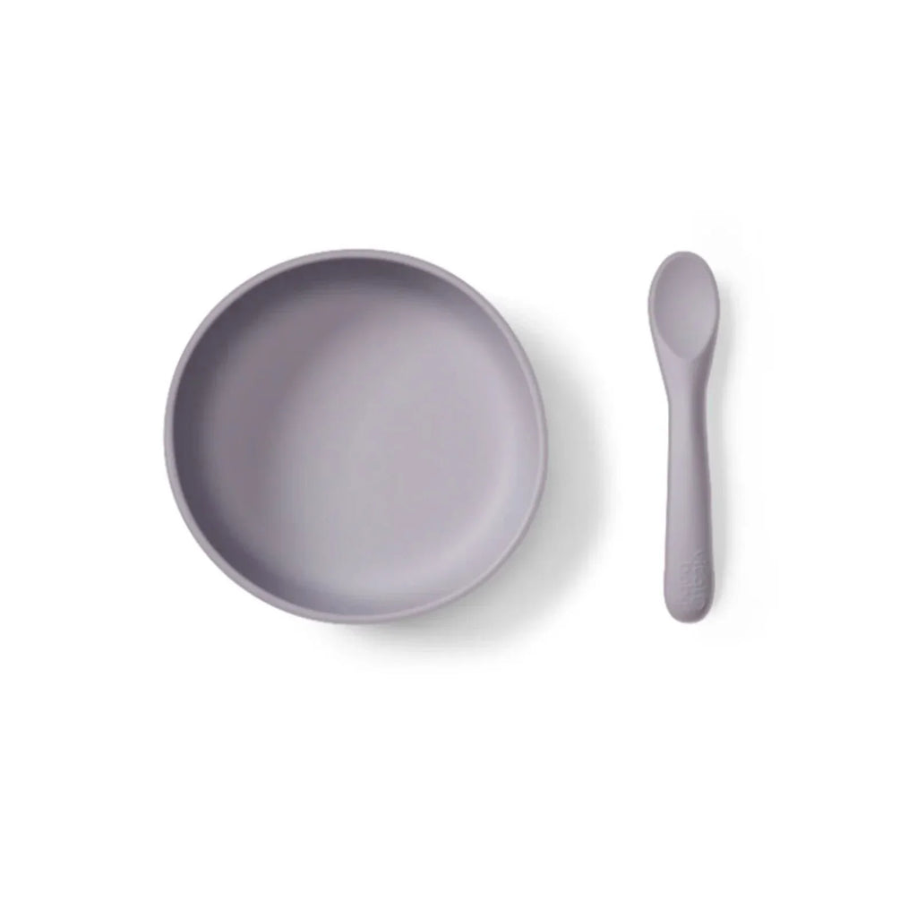 Vital Baby Nourish Silicone Suction Bowl Set - Dusky Mauve