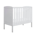 Ickle Bubba Coleby Space Saver Cot White - Fibre Mattress