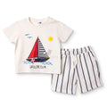 HelloBaby Short Sleeve Jersey Baby T-Shirt & Shorts Set (6-9 Months to 4-5 Years) - White