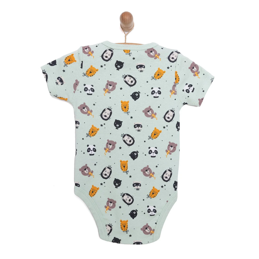 HelloBaby Alien Print Short Sleeve Baby Bodysuit (3 Months to 3 Years)