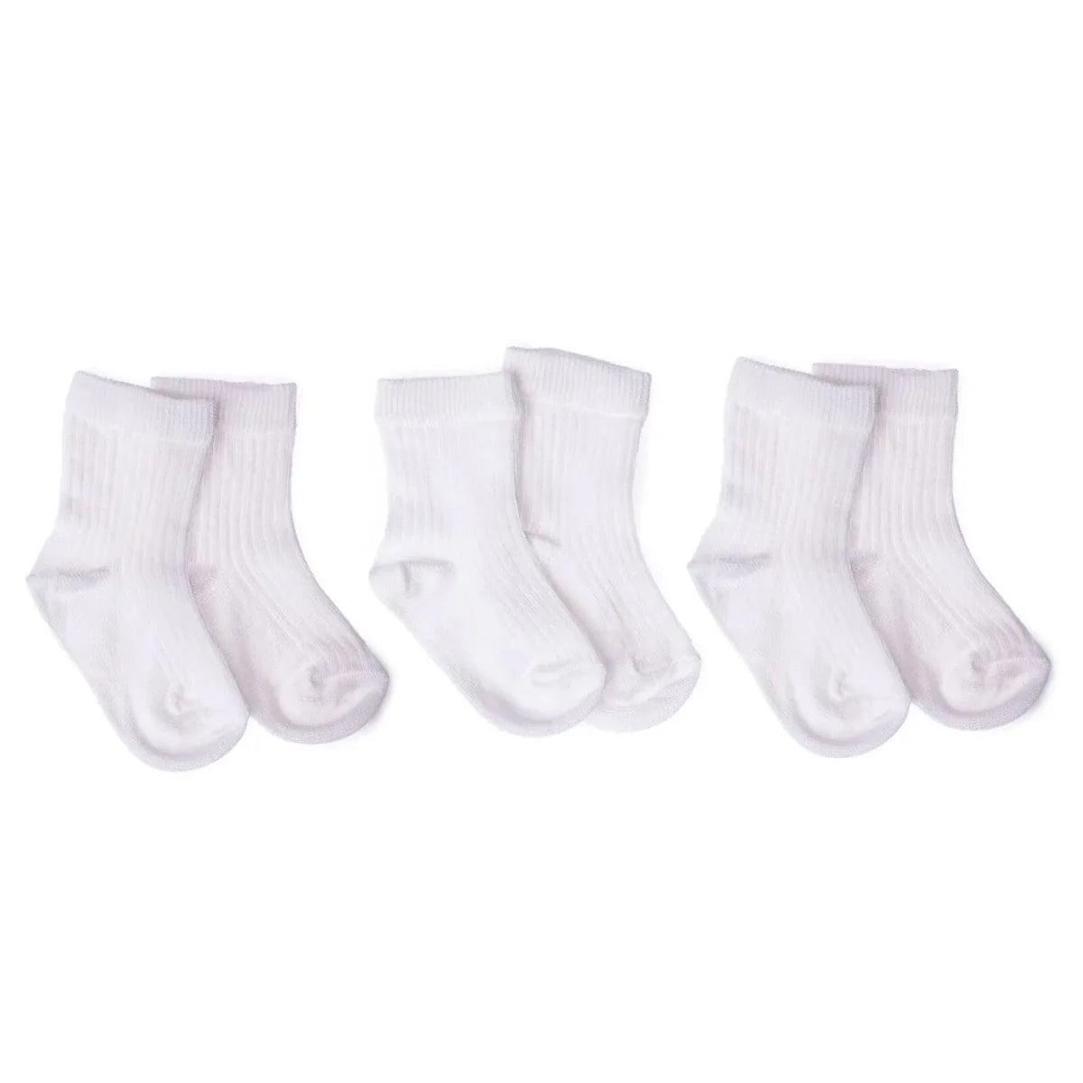 HelloBaby 3 Pack Plain Long Ankle Baby Socks (Newborn to 4-5 Years)