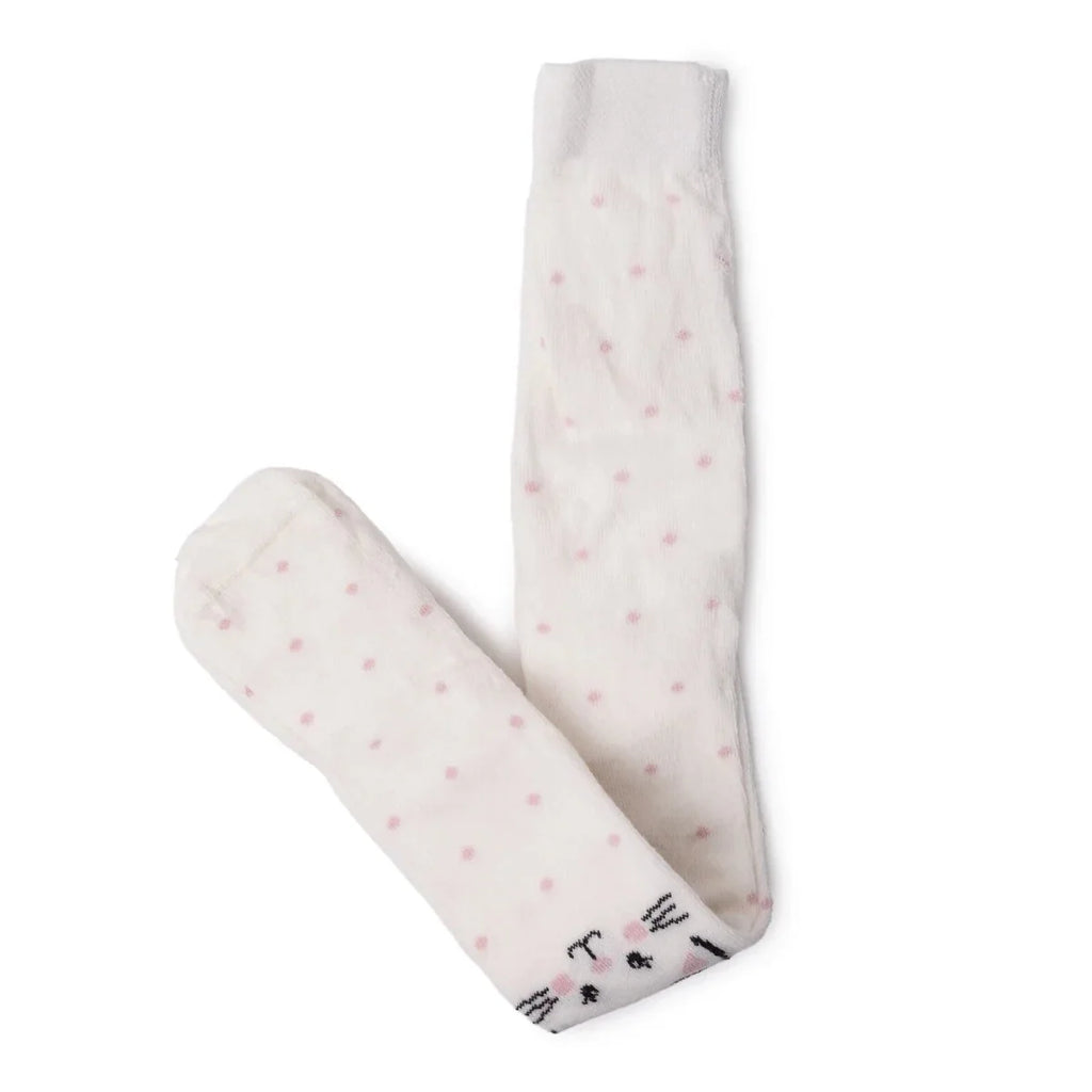 HelloBaby Printed Baby Tights (6-12 Months to 4-5 Years) - White Printed