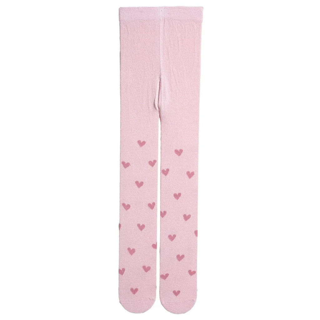 HelloBaby Heart Print Baby Tights (6-12 Months to 4-5 Years) - Pink