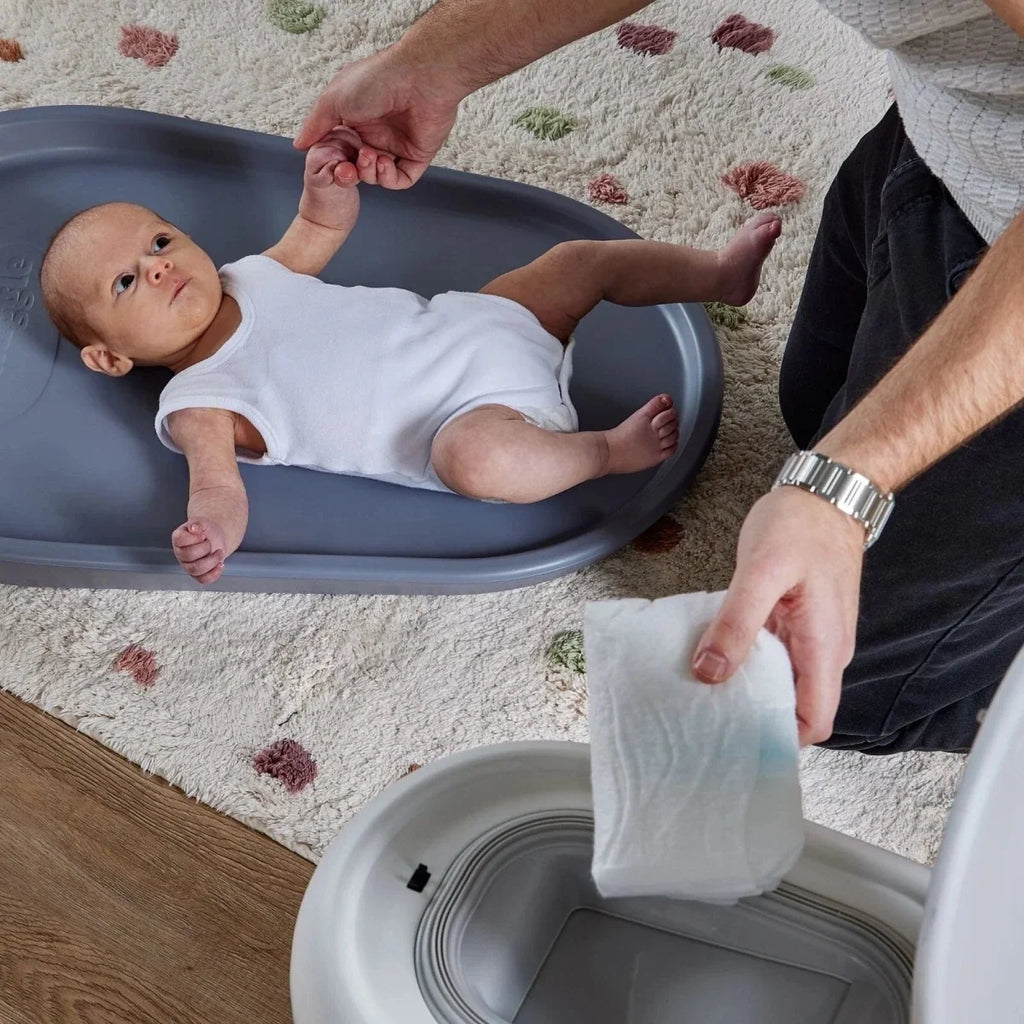 Shnuggle Eco-Touch Nappy Bin - White