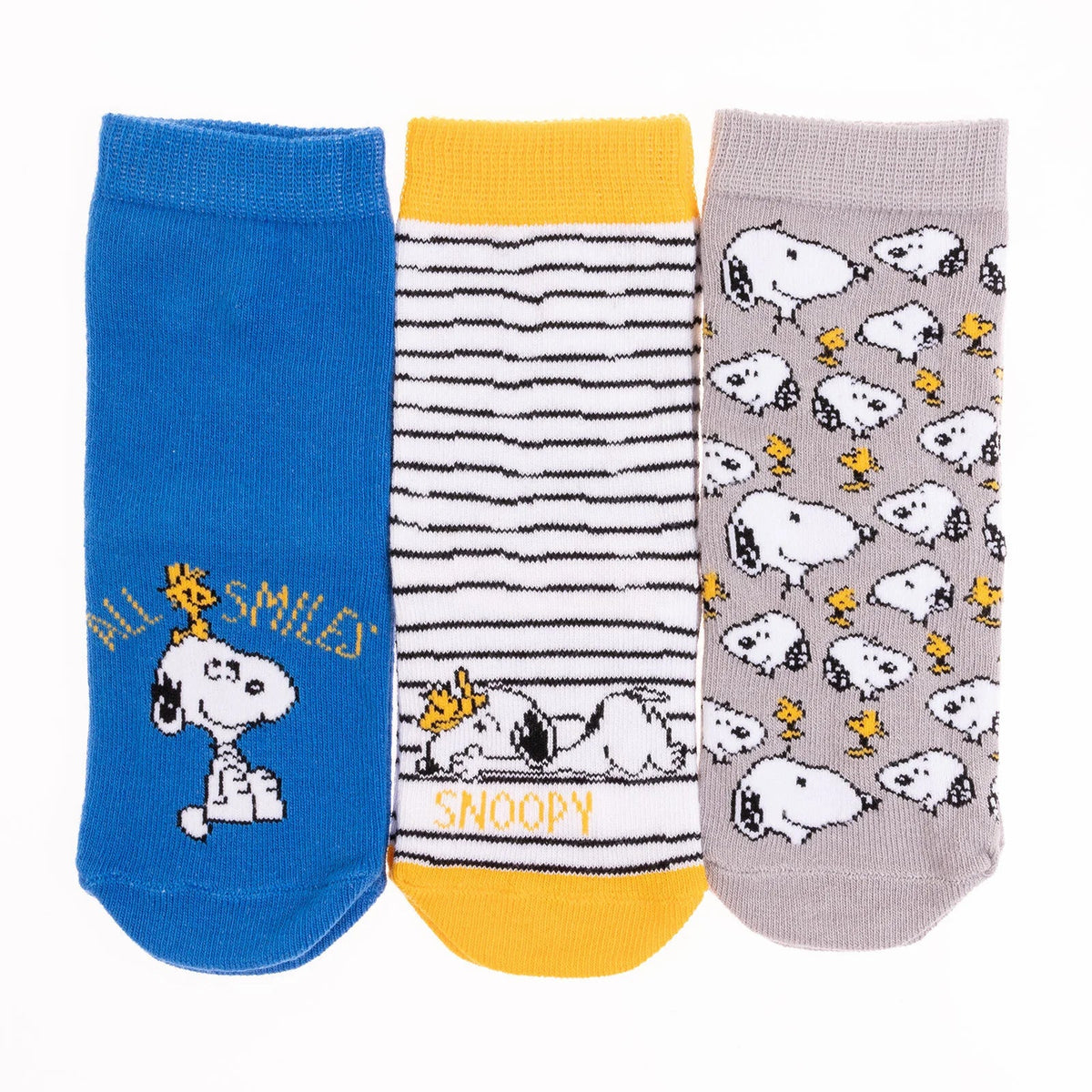 Snooze baby Snoopy 3 Pack Ankle Baby Socks (Newborn to 4-5 Years)