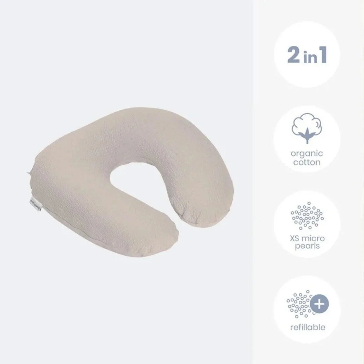 Doomoo Softy Muslin Nursing Pillow - Jersey Sand