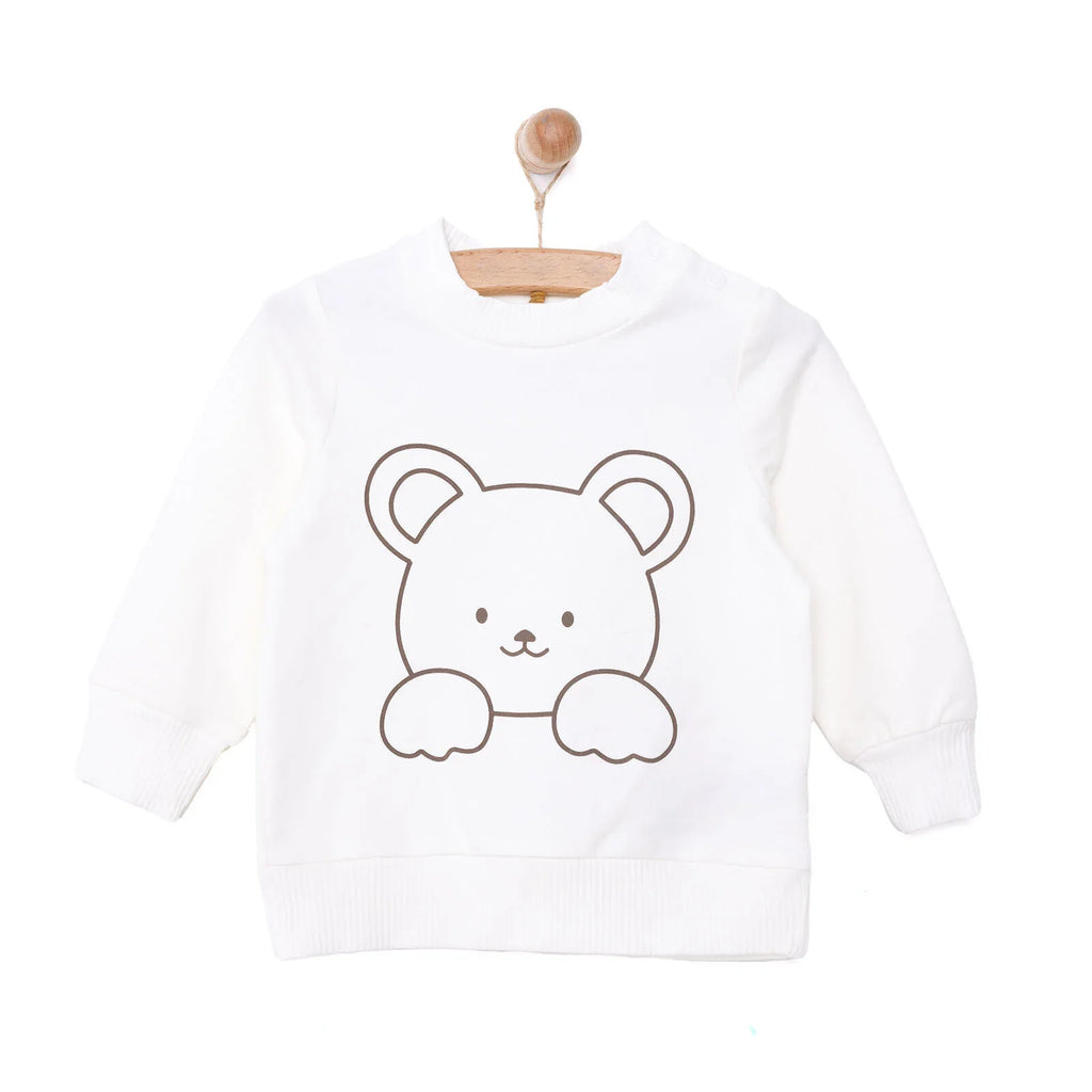HelloBaby Cat Print Baby Sweatshirt (3 Months to 12 Months)