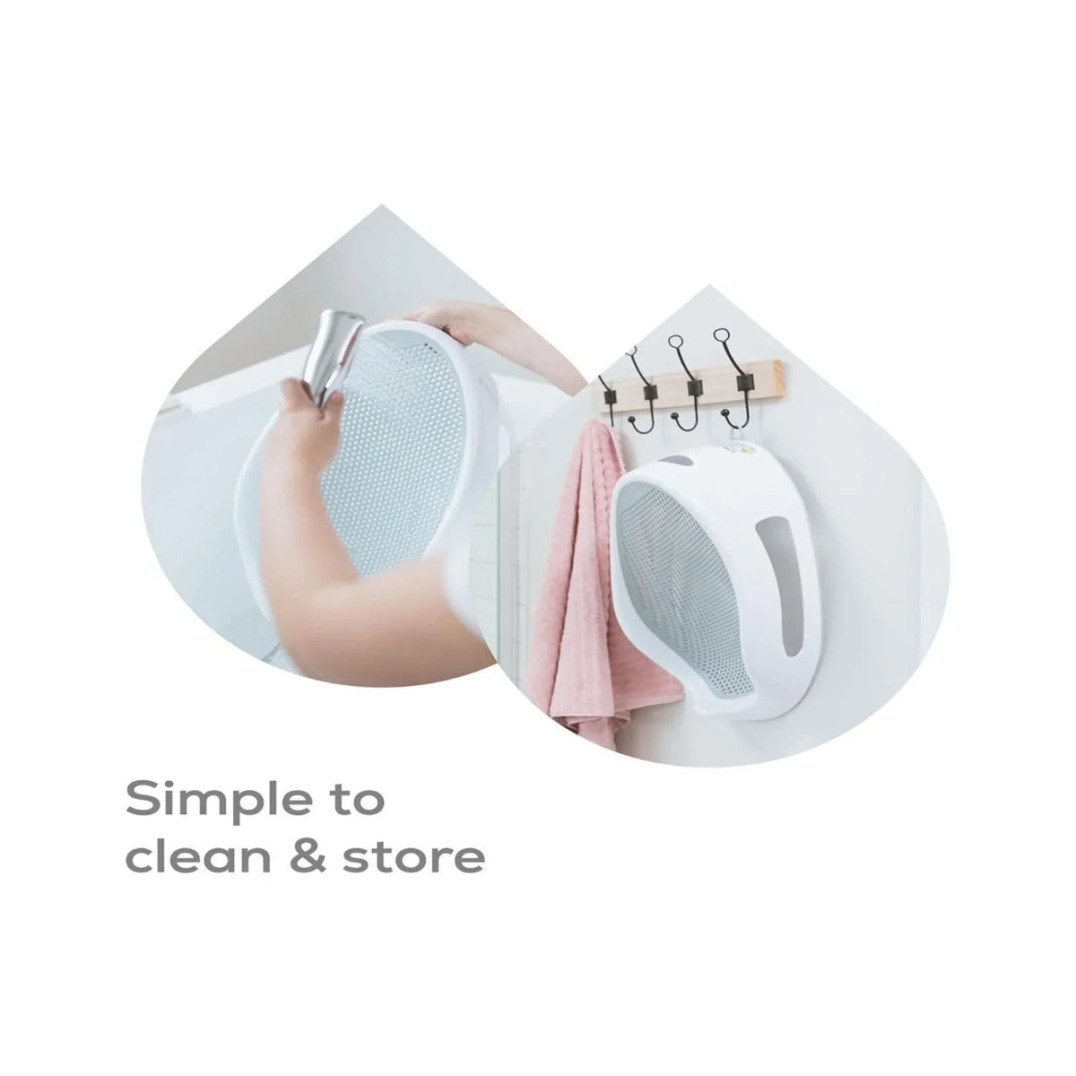 Angelcare Soft Touch Baby Bath Support - Grey