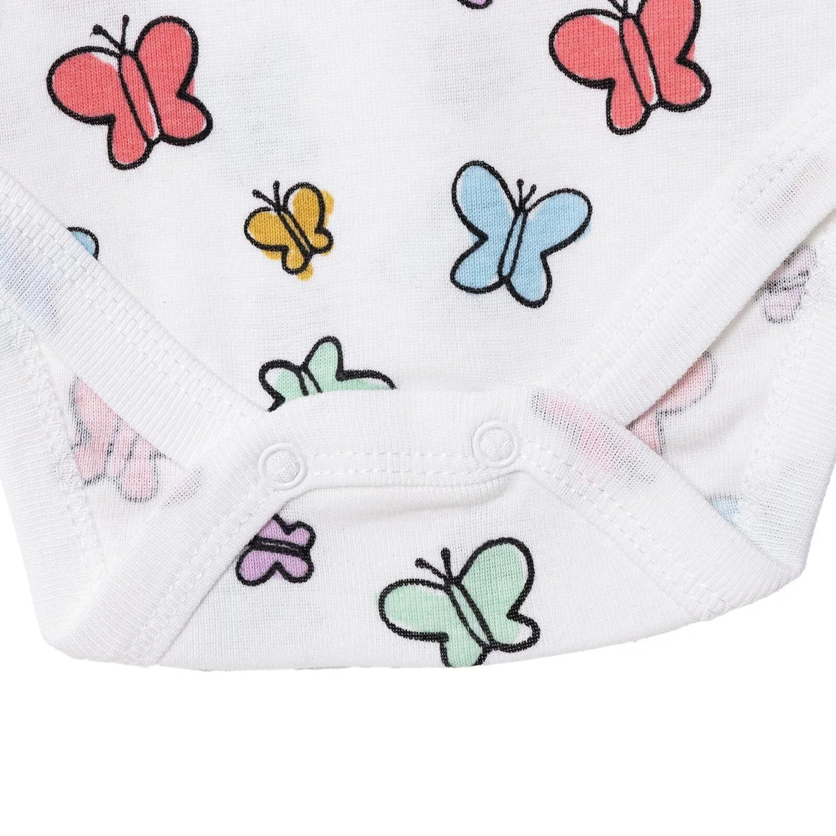HelloBaby Cotton Popper Neck Long Sleeve Baby Bodysuit (1-3 Months to 2-3 Years)