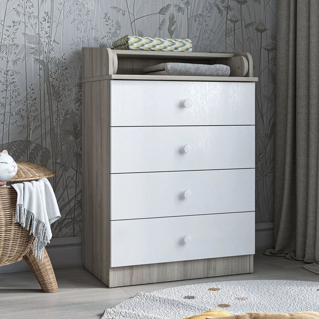 Shefa Kids 600 Changing Dressers - Elm/White