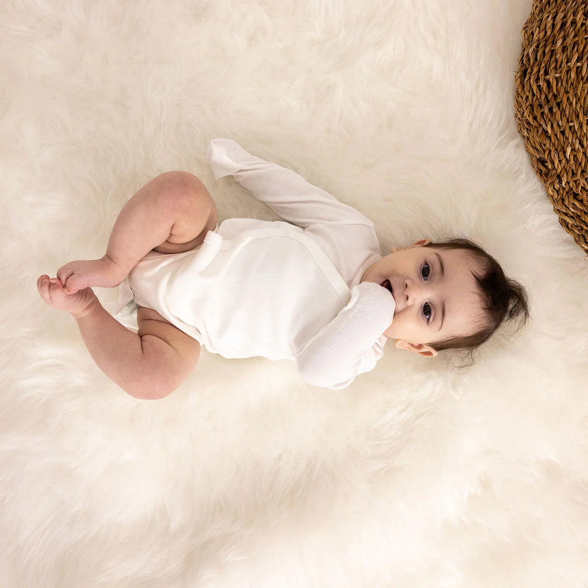 HelloBaby V Neck Long Sleeve Baby Bodysuit (Newborn to 9 Months)