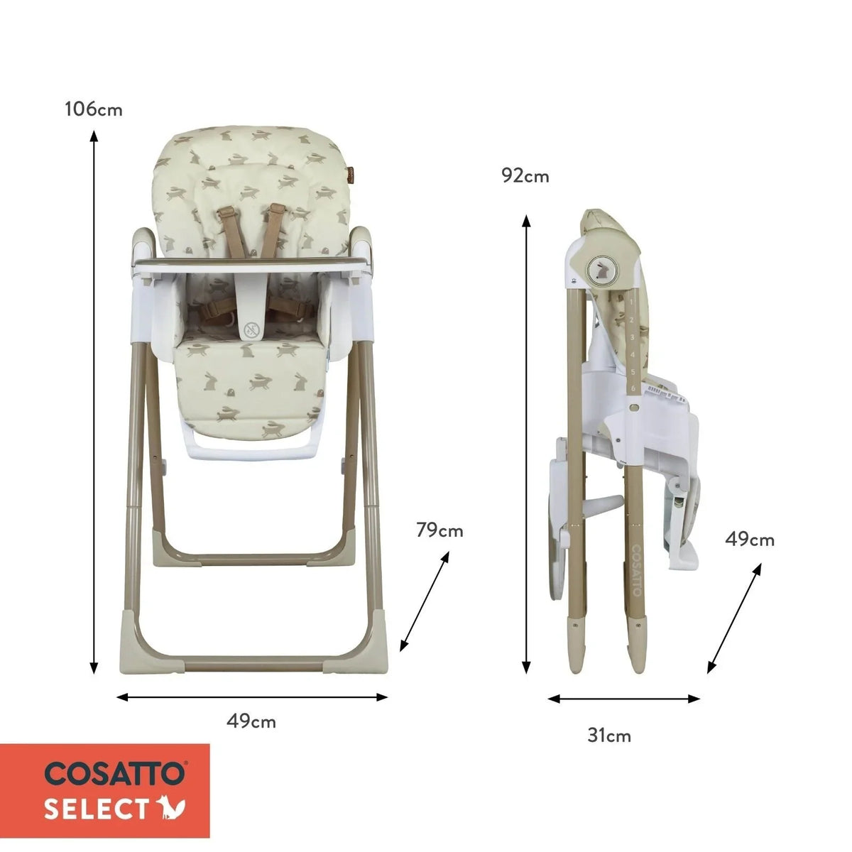 Cosatto Pip 0+ Highchair - Lollop