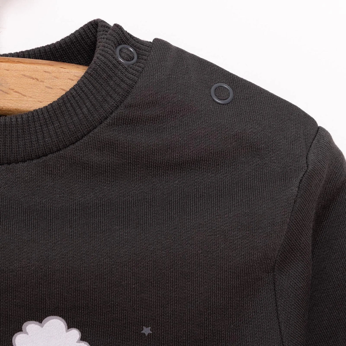 HelloBaby Popper Fastening Brushed Baby Sweatshirt (6 Months to 5 Years)
