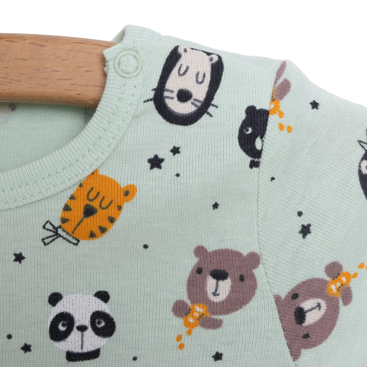 HelloBaby Alien Print Short Sleeve Baby Bodysuit (3 Months to 3 Years)