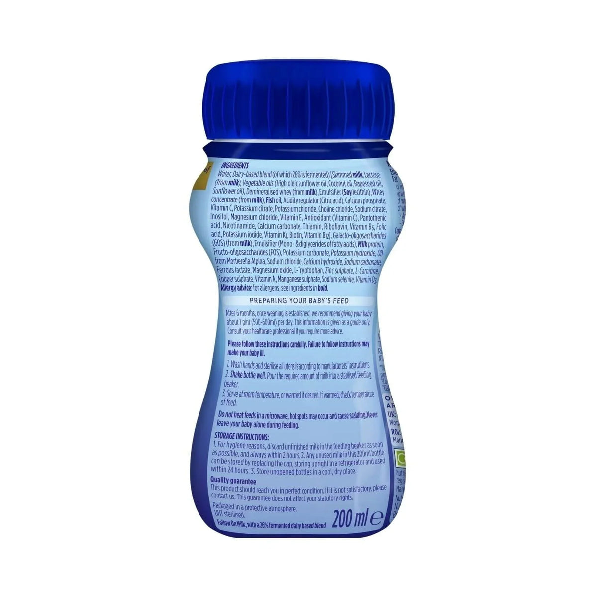 Aptamil 2 Follow On Ready to Drink Liquid Milk 6-12 months 200ml