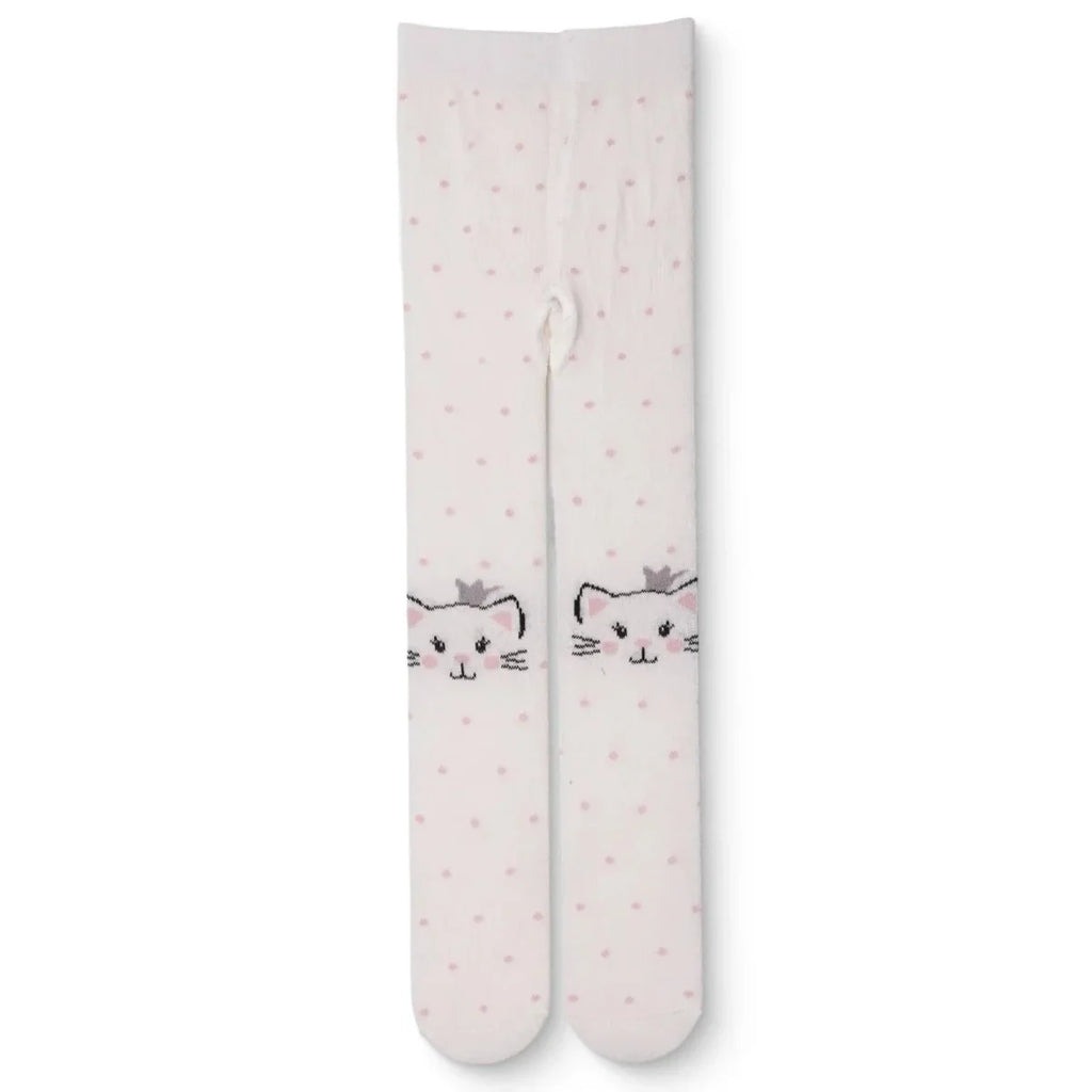 HelloBaby Printed Baby Tights (6-12 Months to 4-5 Years) - White Printed